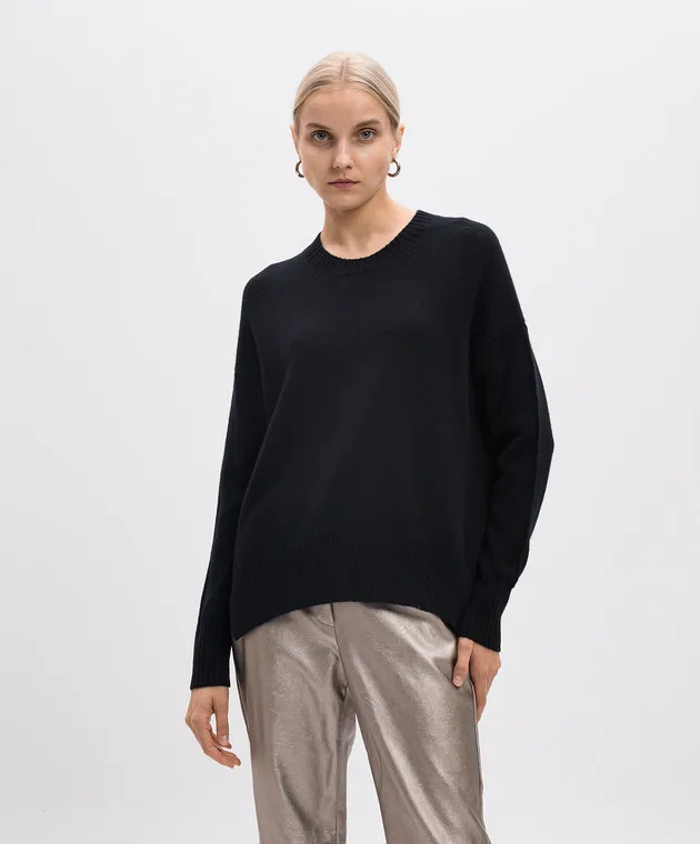 Allude Black cashmere sweater