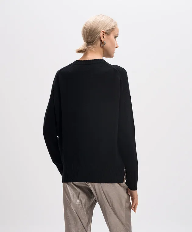 Allude Black cashmere sweater