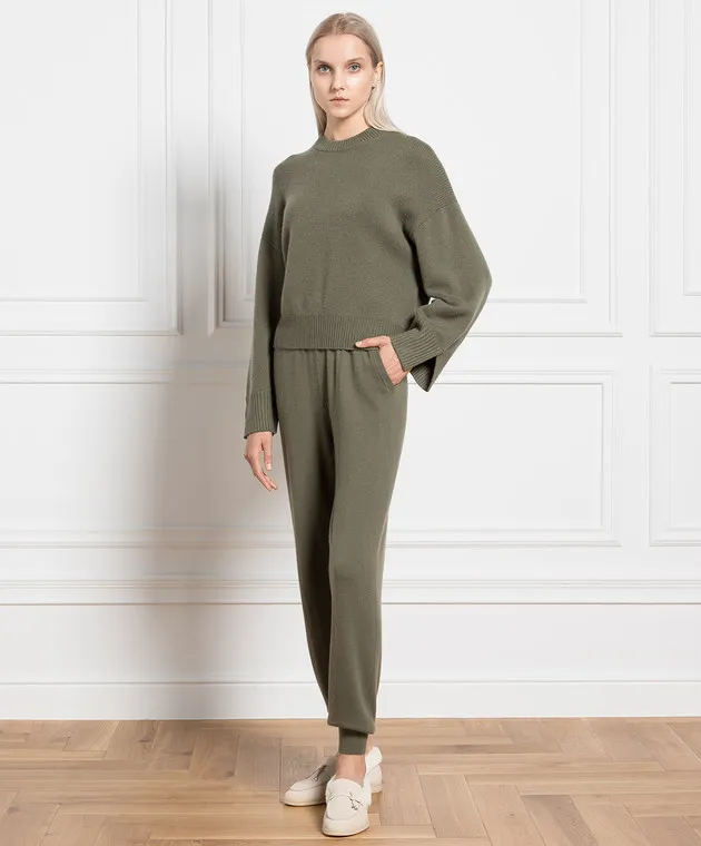 Allude Green cashmere sweater