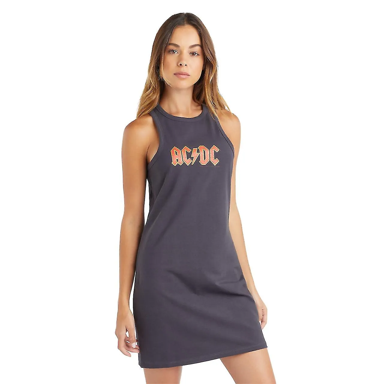 Amplificado Mujer / Damas AC / DC Slim Sleeveless Dress