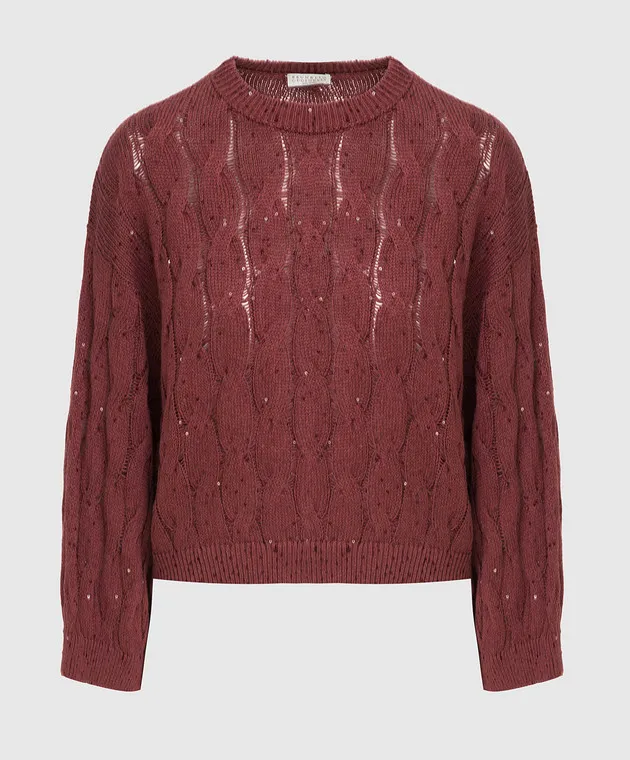 Brunello Cucinelli Burgundy sweater