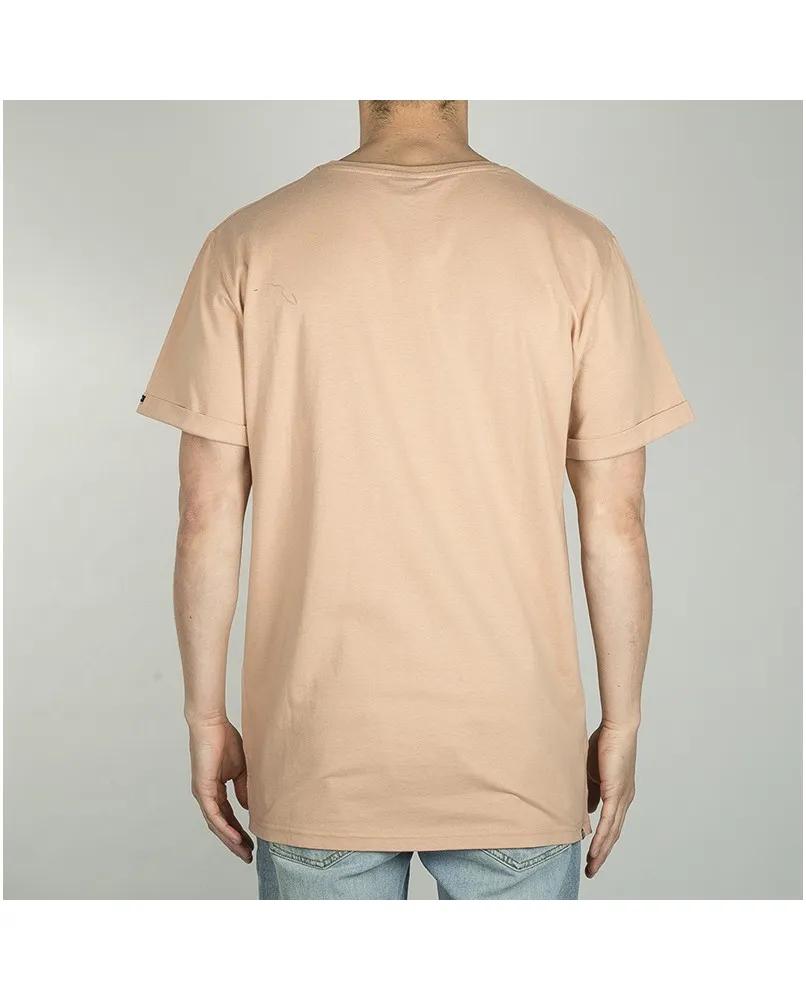 Camiseta Hombre RIP CURL manga corta Search Badge Tee MAHOGANY ROSE  Ref. CTECE5 rosa