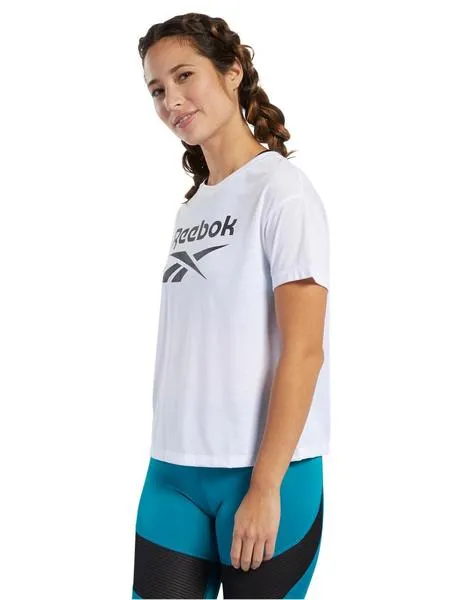 camiseta reebok blanca mujer