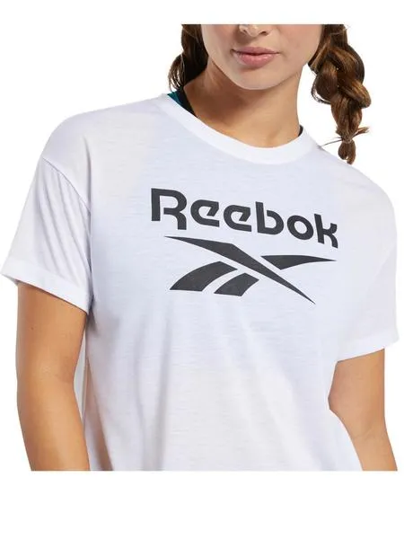 camiseta reebok blanca mujer