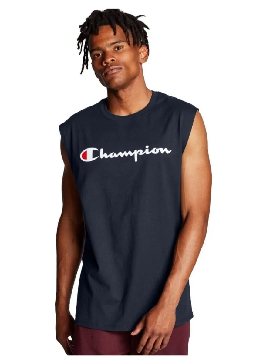 CAMISILLA CHAMPION GRAPHIC TANK NAVY