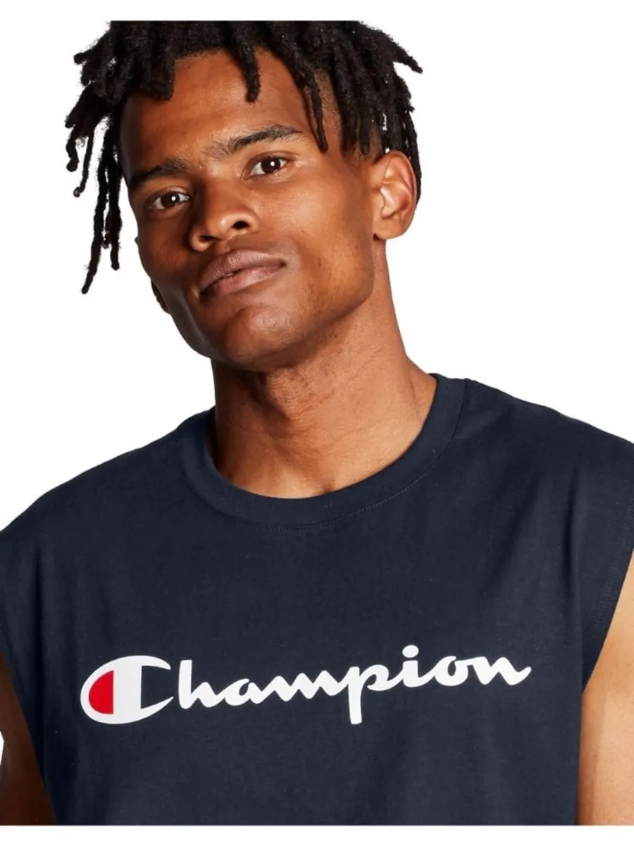 CAMISILLA CHAMPION GRAPHIC TANK NAVY