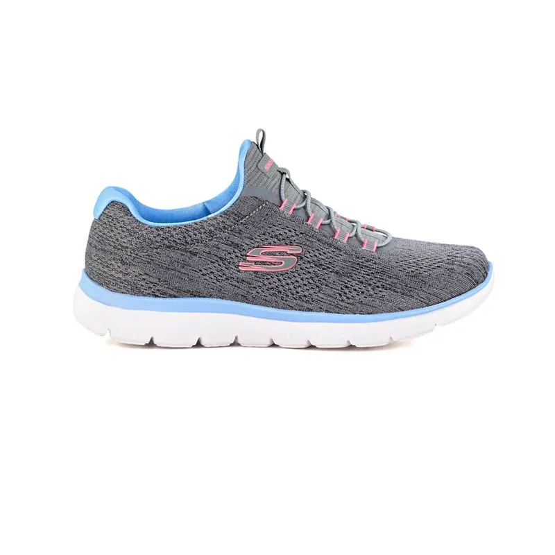 Champion Deportivo Skechers Summits Fun Flair Wide Fit Horma Ancha Grey