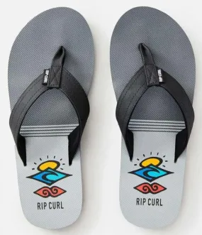 Chanclas Rip Curl Ripper Logo Gris/Negro