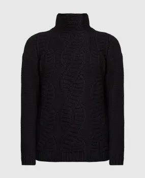 Kiton Black cashmere sweater