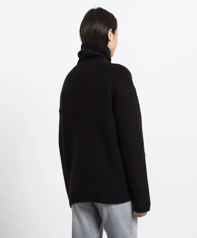 Kiton Black cashmere sweater