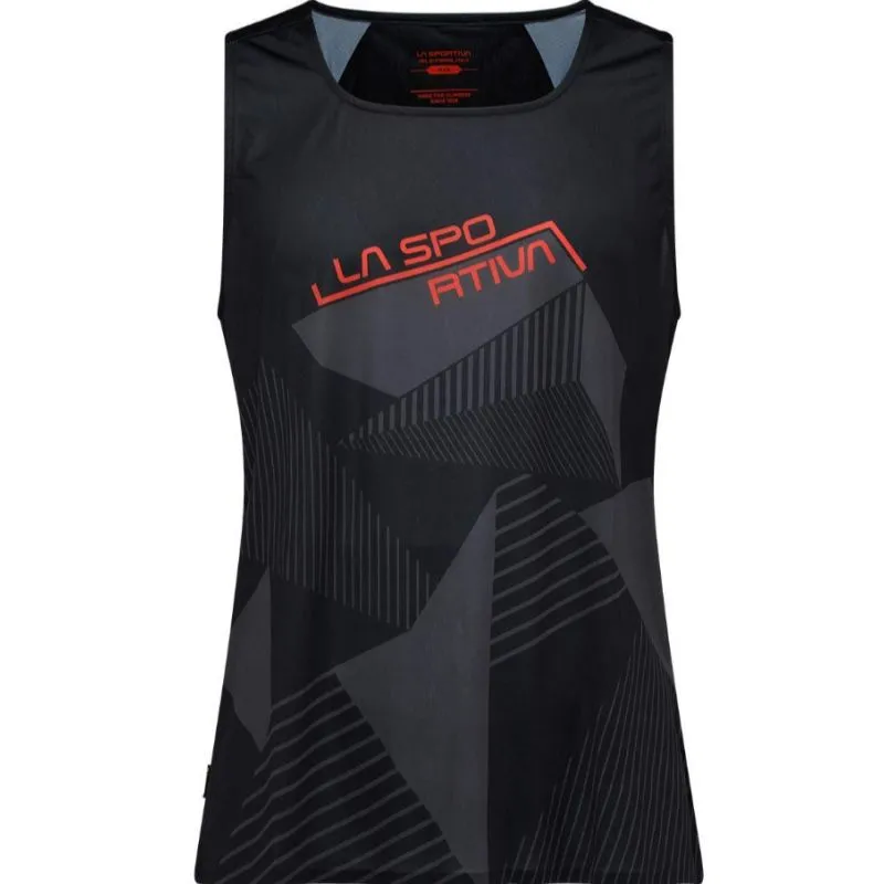 La Sportiva Comp Tank M Negro/Tomate Cereza (Tomate Cereza)