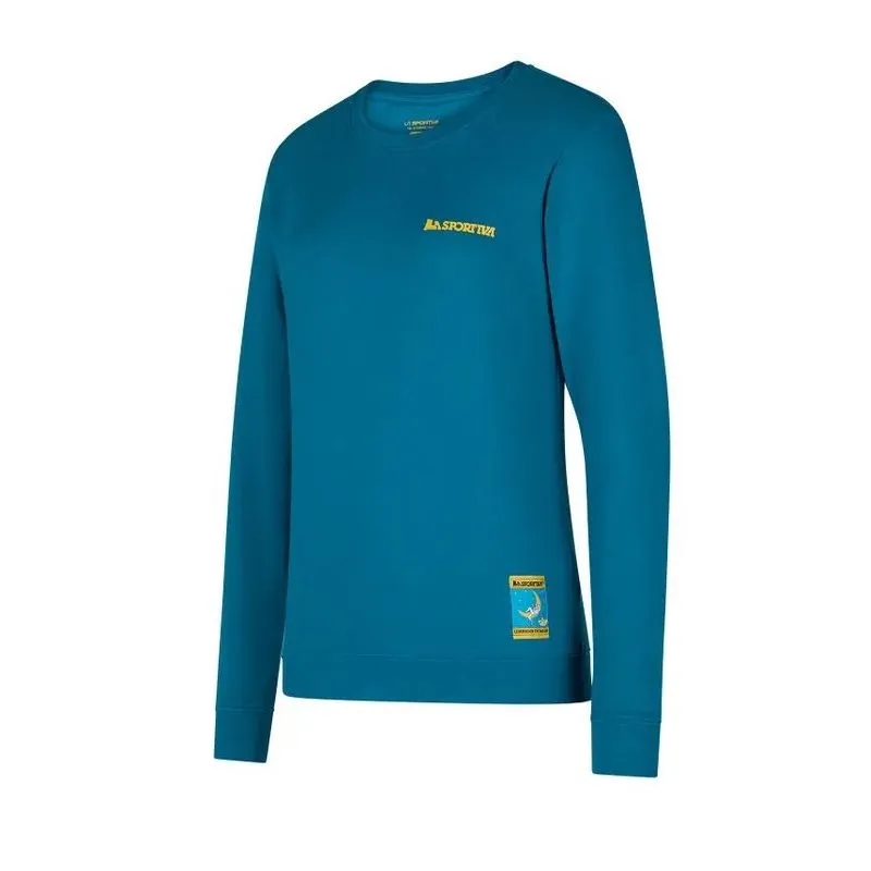 La Sportiva Sudadera Climbing on the Moon W (Turchese/Giallo)