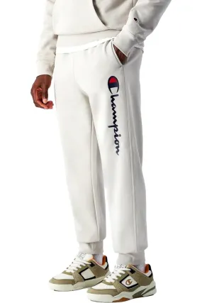 Pantalon champion beige big embroidered logo pant