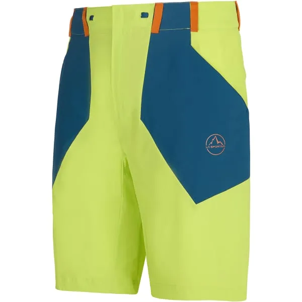 Pantalón corto senderismo LA SPORTIVA SCOUT SHORT M LIME PUNCH/STORM BLUE