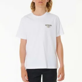 Rip Curl Shred Till Dead Tee-Boy White