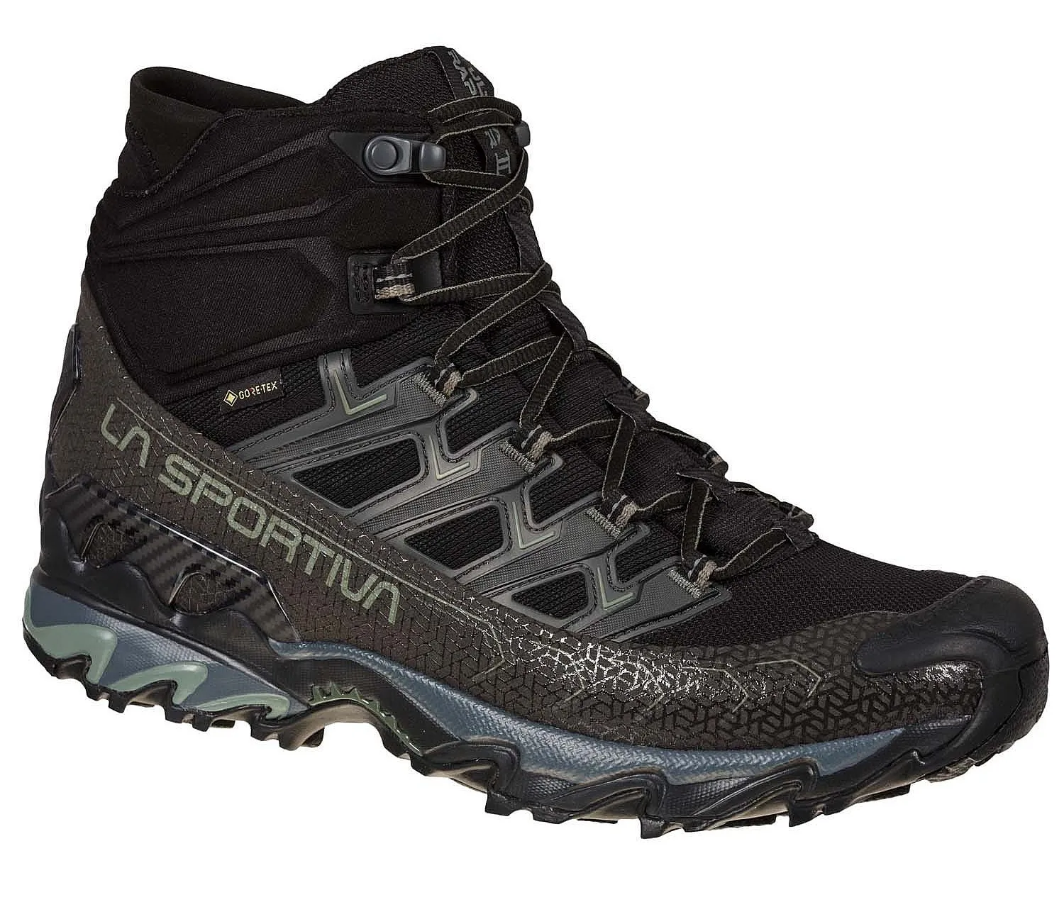 zapatos La Sportiva Ultra Raptor II Mid Wide GTX - Black/Clay - men´s