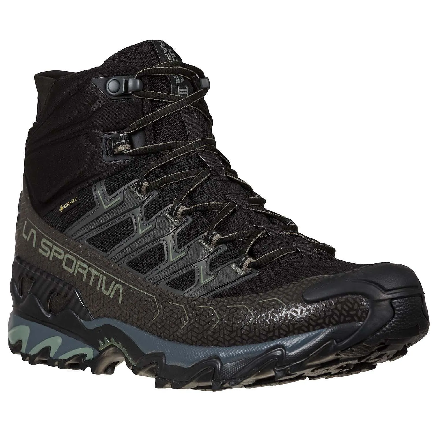 zapatos La Sportiva Ultra Raptor II Mid Wide GTX - Black/Clay - men´s